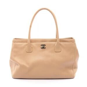 Chanel Executive Tote Bag Leather Beige